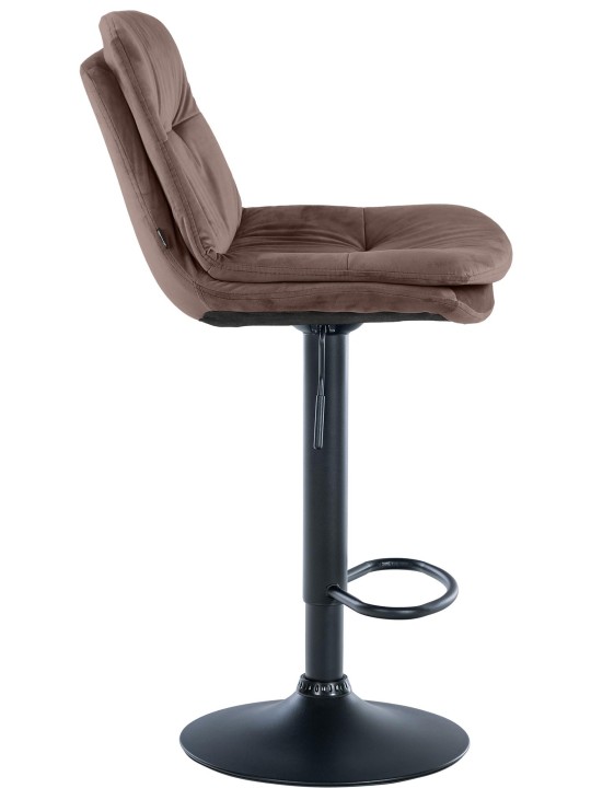 Taburete de bar Laurel terciopelo, marrón
