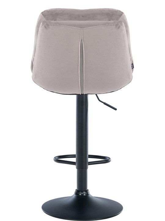 Taburete de bar Laurel terciopelo, gris