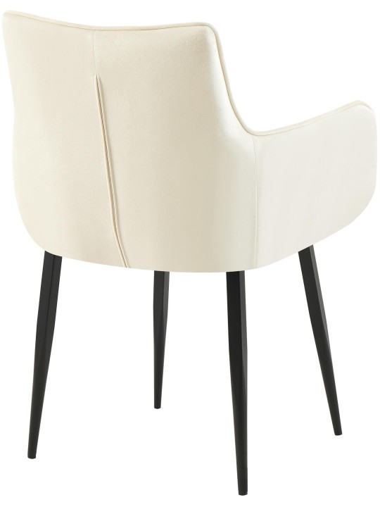 Silla Tirana terciopelo, crema Silla Tirana terciopelo, crema