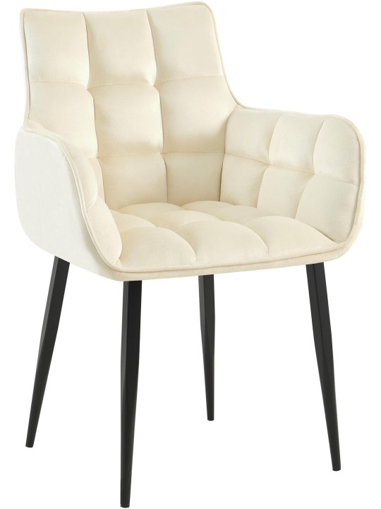 Silla Tirana terciopelo, crema Silla Tirana terciopelo, crema