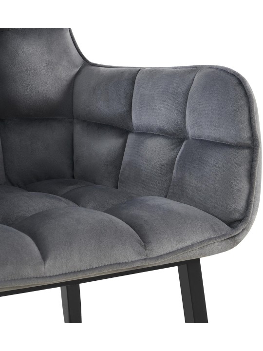 Silla Tirana terciopelo, gris oscuro Silla Tirana terciopelo, gris oscuro