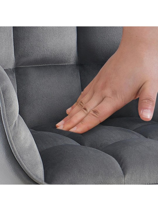 Silla Tirana terciopelo, gris oscuro Silla Tirana terciopelo, gris oscuro