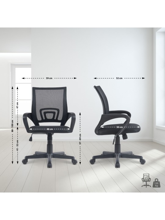 Silla de oficina Genius, negro Silla de oficina Genius, negro