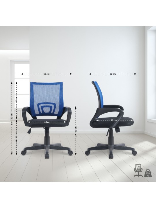 Silla de oficina Genius, azul Silla de oficina Genius, azul