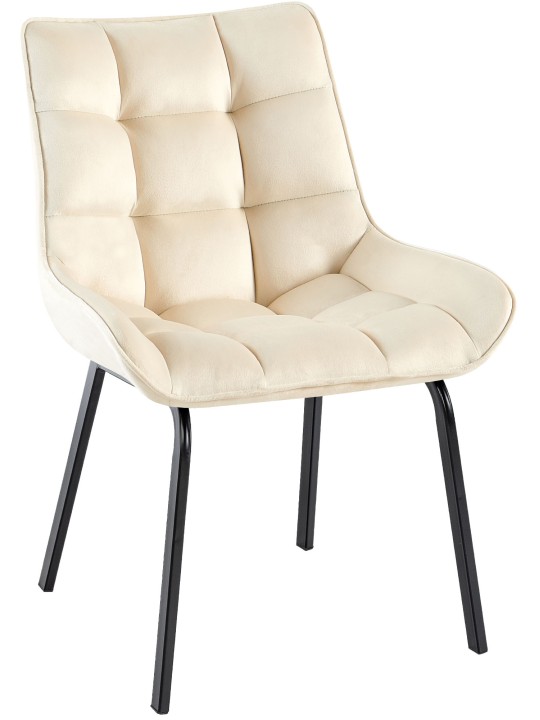 Silla Saranda terciopelo, crema Silla Saranda terciopelo, crema