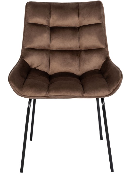 Silla Saranda terciopelo, marrón Silla Saranda terciopelo, marrón