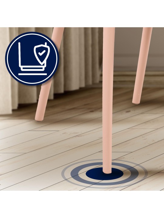 Conjunto de 4 sillas Esperanza, rosa