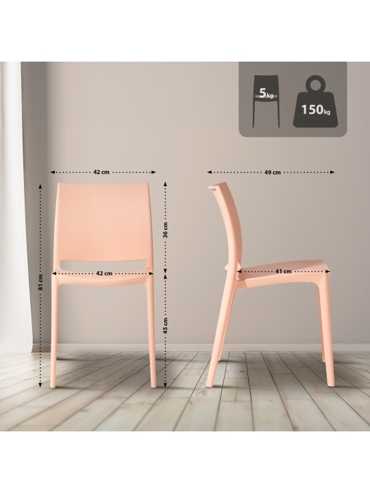 Silla Meton, melocotón