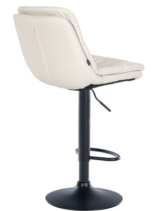 Taburete de bar Laurel piel sintética, blanco