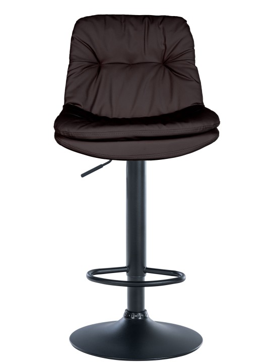 Taburete de bar Laurel piel sintética, marrón