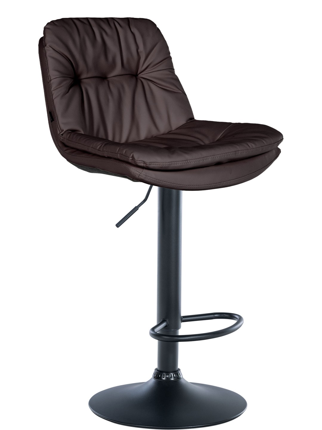 Taburete de bar Laurel piel sintética, marrón
