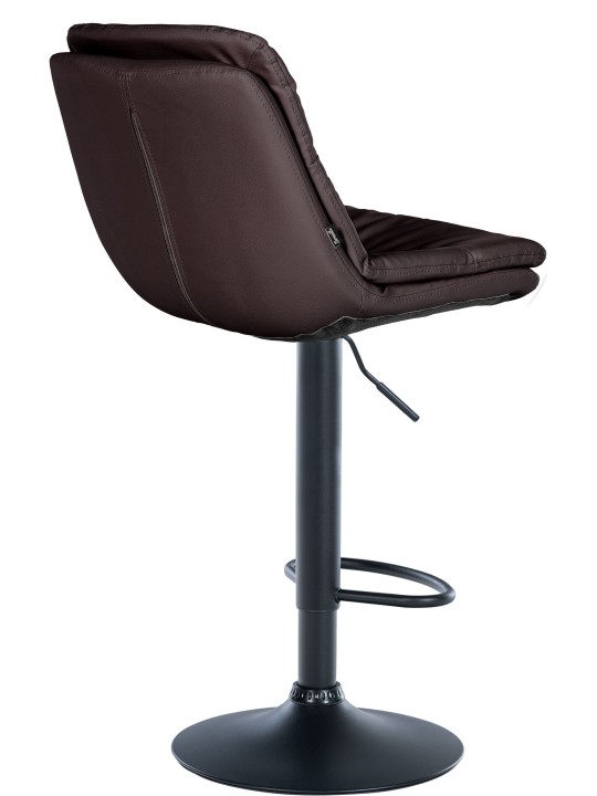 Taburete de bar Laurel piel sintética, marrón