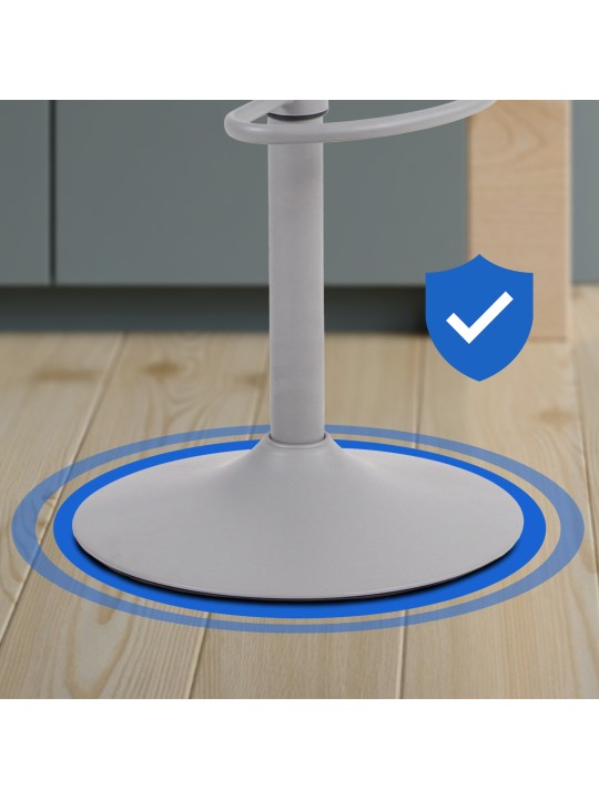 Juego de 4 taburetes de bar Aveiro, gris