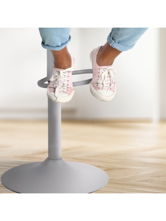 Juego de 4 taburetes de bar Aveiro, gris