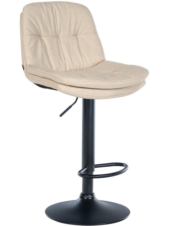 Taburete de bar Tela Laurel, crema Taburete de bar Tela Laurel, crema