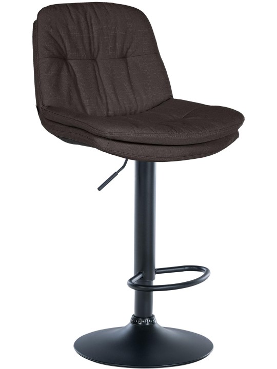 Taburete de bar Tela Laurel, gris oscuro Taburete de bar Tela Laurel, gris oscuro