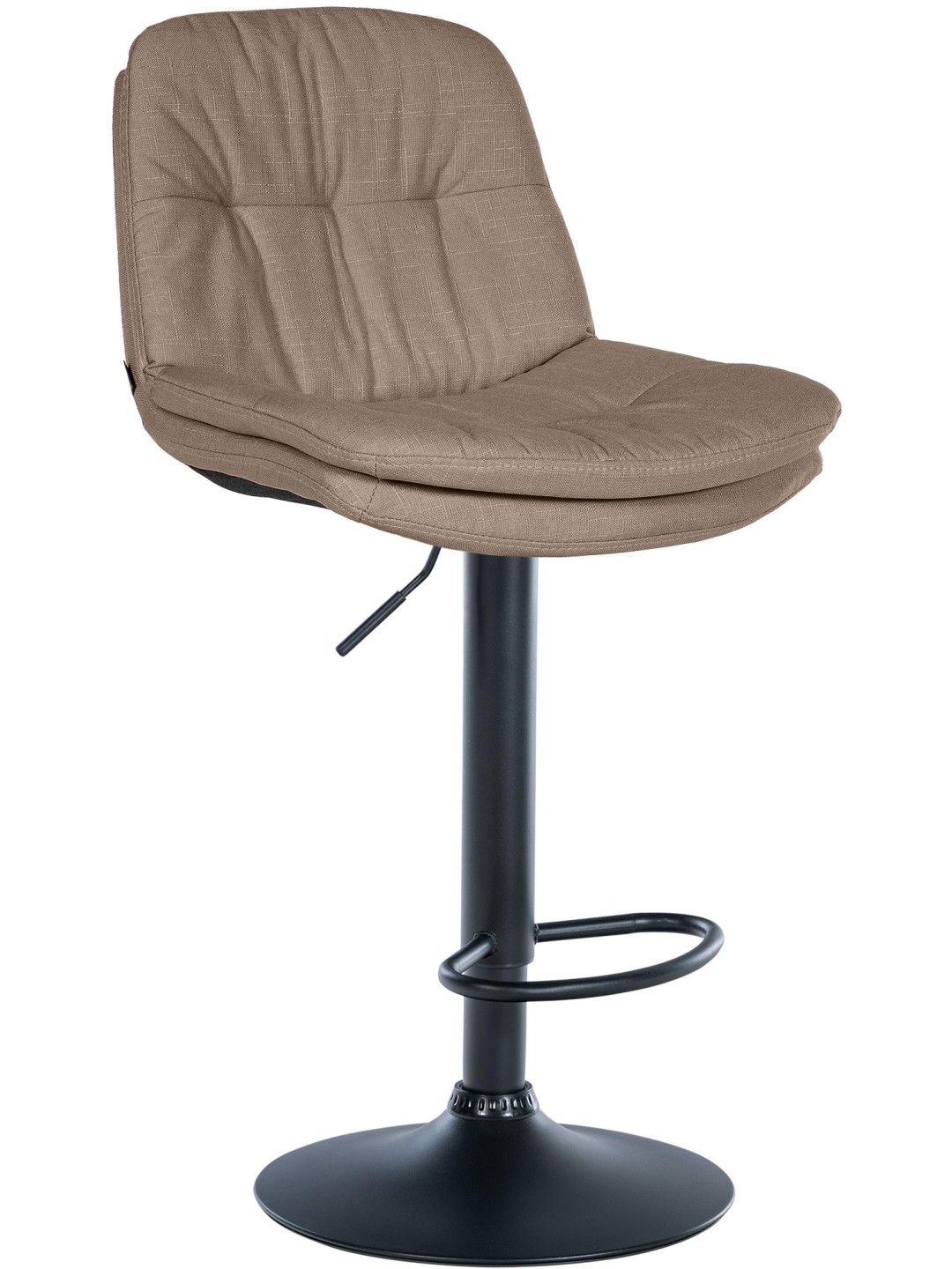 Taburete de bar Tela Laurel, taupe