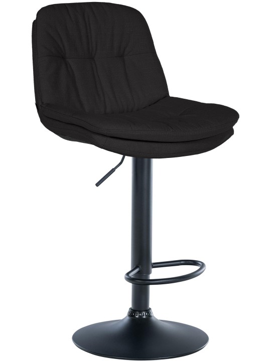 Taburete de bar Tela Laurel, negro Taburete de bar Tela Laurel, negro