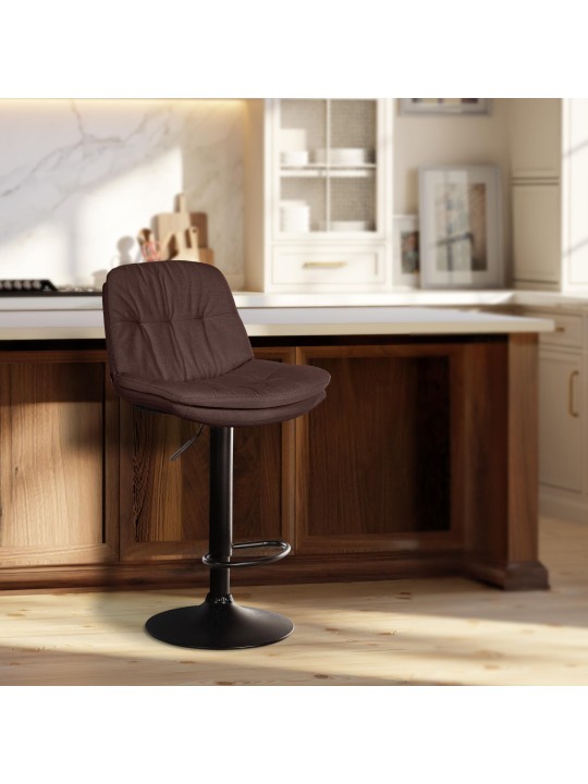 Taburete de bar Tela Laurel, marrón Taburete de bar Tela Laurel, marrón
