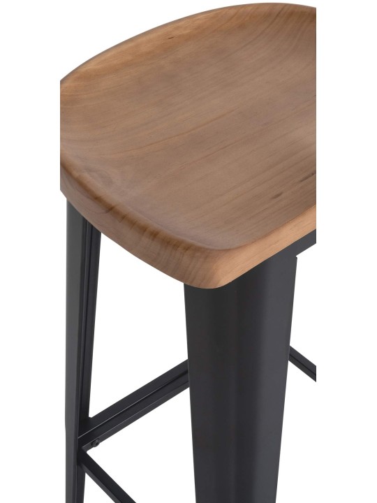 Taburete de bar Clara, negro