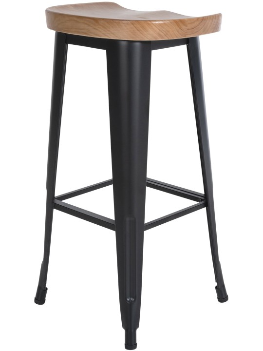 Taburete de bar Clara, negro