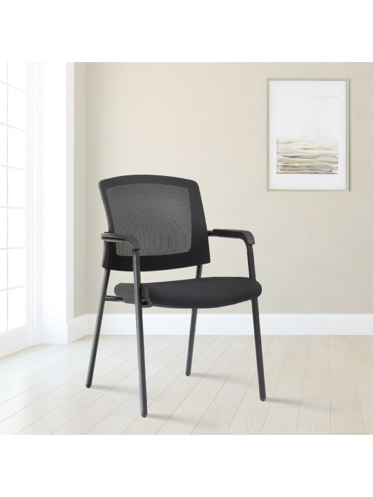 Silla de visita Volga, negro Silla de visita Volga, negro