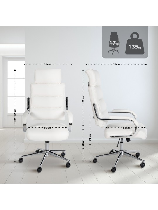 Silla de oficina Campo, blanco