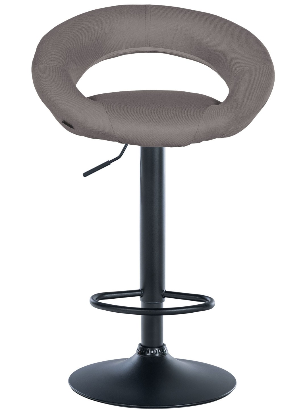 Taburete de bar Olinda tela, gris