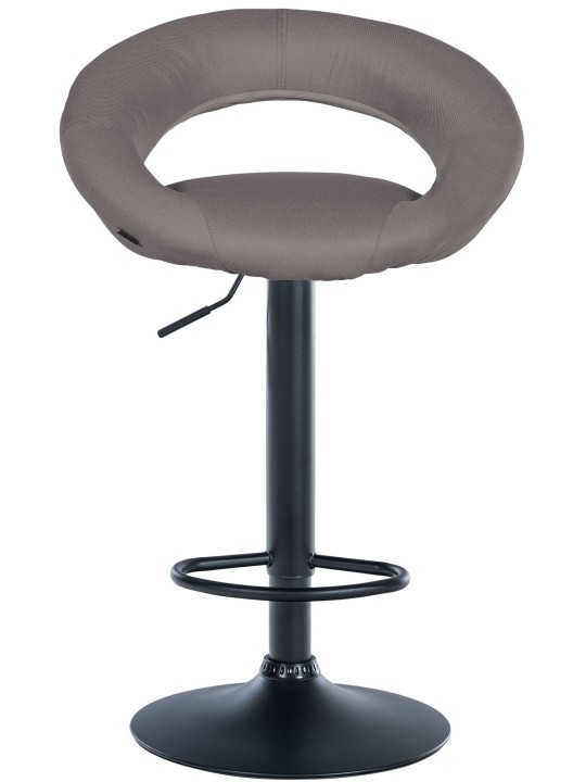 Taburete de bar Olinda tela, gris