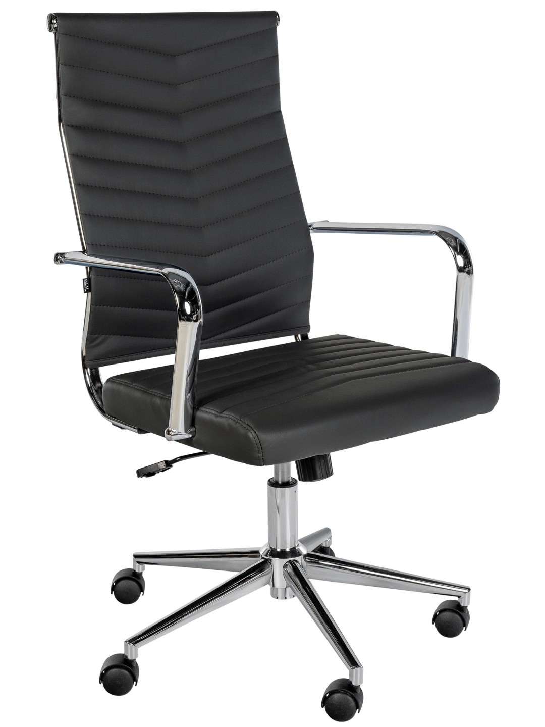 Silla de oficina Canby piel sintética, negro