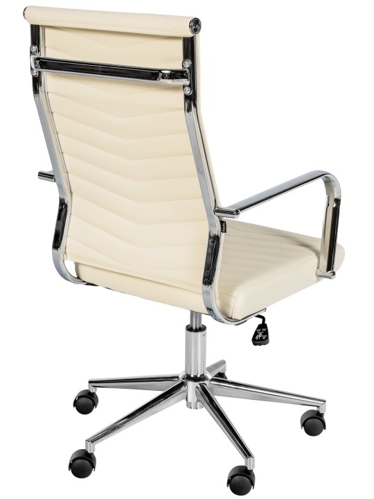 Silla de oficina Canby piel sintética, crema Silla de oficina Canby piel sintética, crema