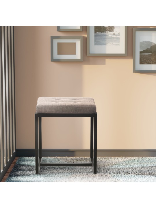 Taburete Barci B tela, gris