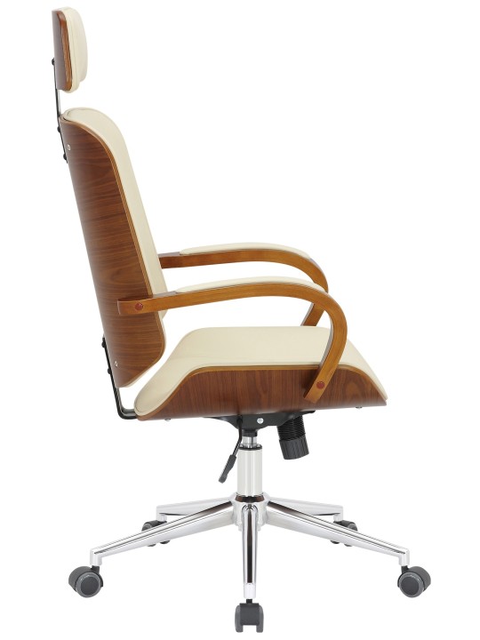 Silla de oficina Dayton, nogal/crema Silla de oficina Dayton, nogal/crema