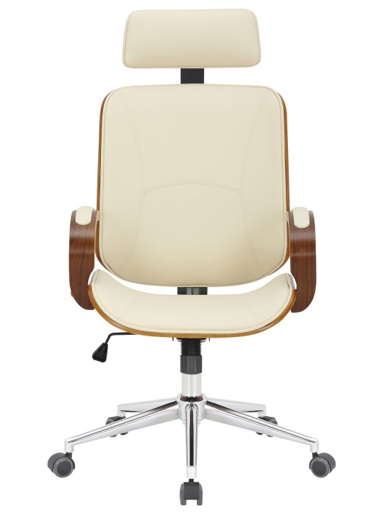 Silla de oficina Dayton, nogal/crema Silla de oficina Dayton, nogal/crema