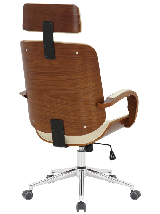 Silla de oficina Dayton, nogal/crema Silla de oficina Dayton, nogal/crema