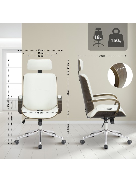 Silla de oficina Dayton gris, blanco/gris Silla de oficina Dayton gris, blanco/gris