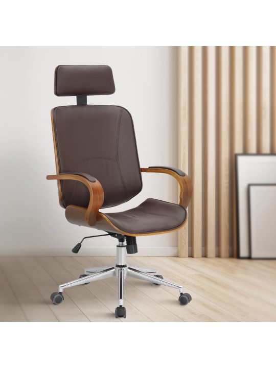 Silla de oficina Dayton, nogal/marrón Silla de oficina Dayton, nogal/marrón