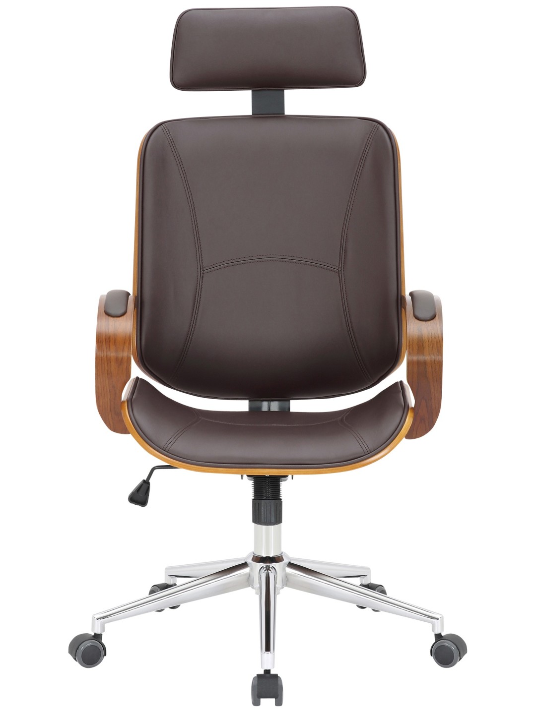 Silla de oficina Dayton, nogal/marrón