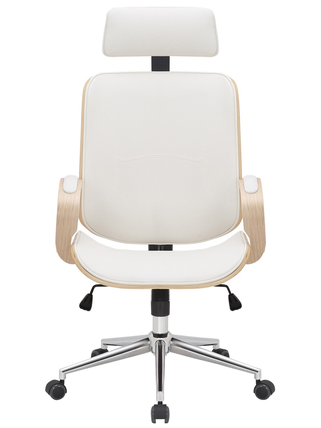 Silla de oficina Dayton, natural/blanco