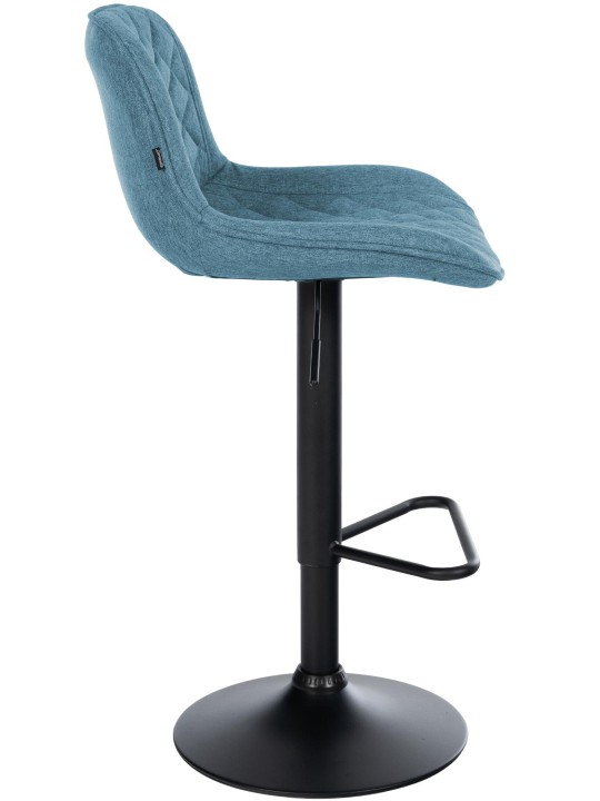 Taburete de bar Kasson tela, azul