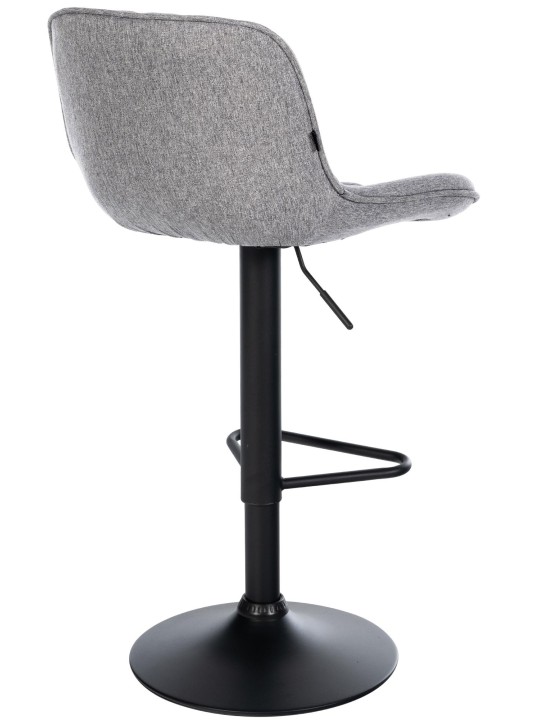 Taburete de bar Kasson tela, gris