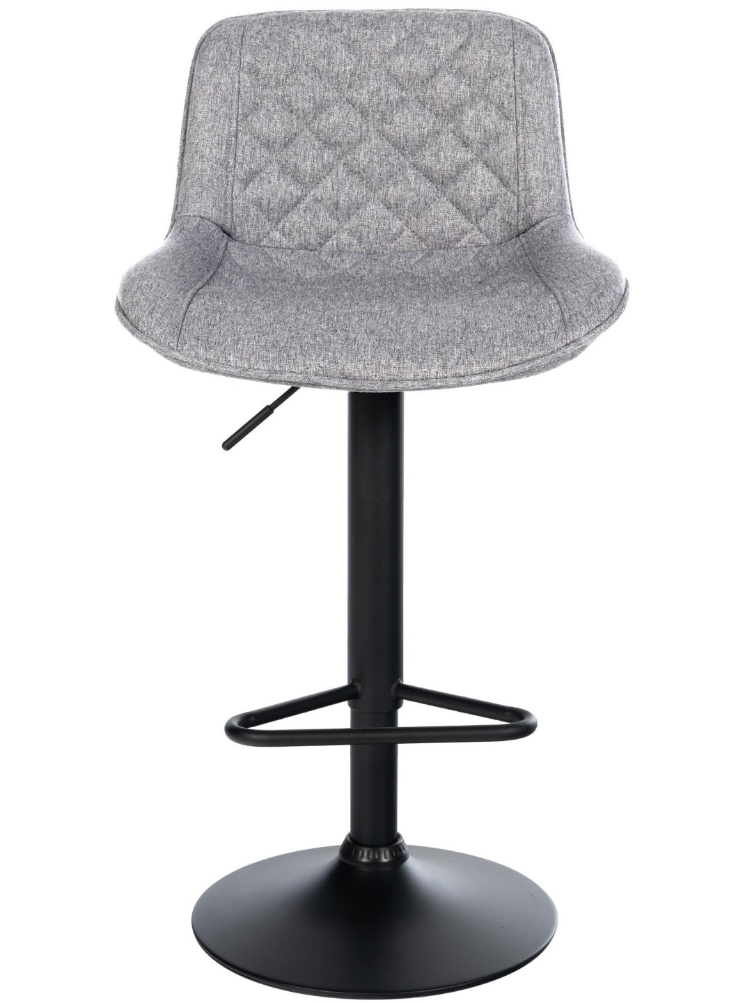 Taburete de bar Kasson tela, gris