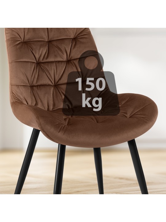 Juego de 2 sillas de comedor Rossford, marrón Juego de 2 sillas de comedor Rossford, marrón