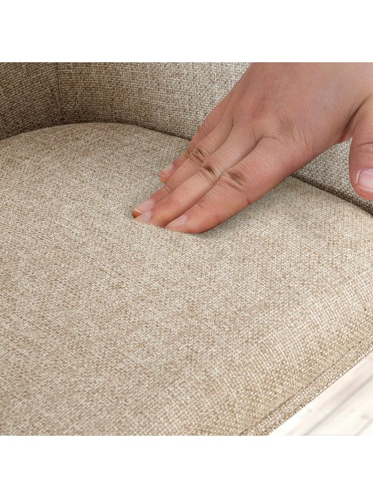 Conjunto de 2 sillas tela Tipton, taupe