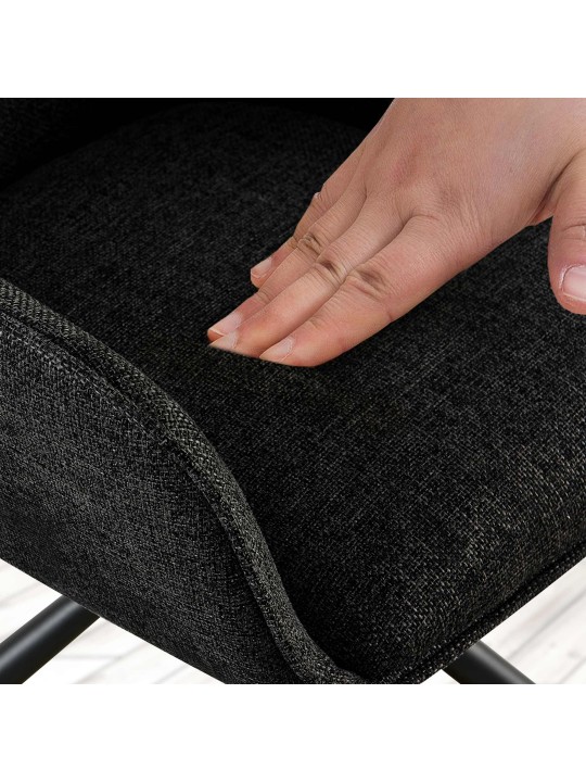 Conjunto de 2 sillas tela Tipton, negro Conjunto de 2 sillas tela Tipton, negro