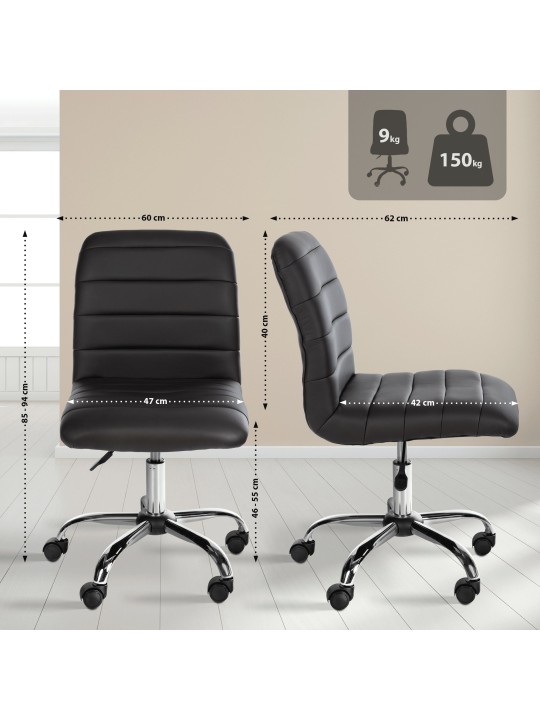 Taburete de trabajo Redding piel sintética, marrón Taburete de trabajo Redding piel sintética, marrón