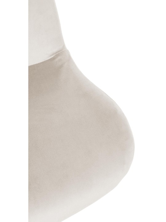 Juego de 2 taburetes de bar Solon terciopelo, crema Juego de 2 taburetes de bar Solon terciopelo, crema