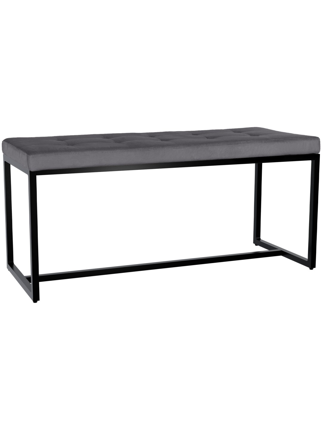 Banco Barci B Terciopelo, gris oscuro