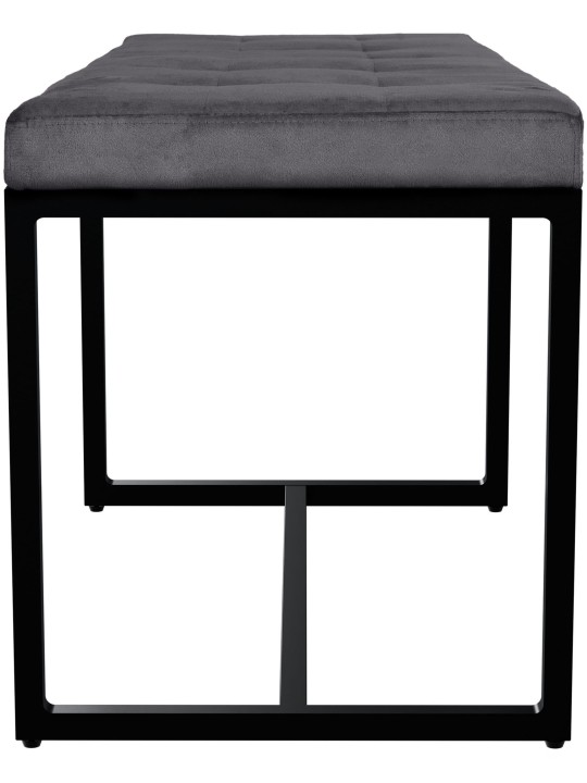 Banco Barci B Terciopelo, gris oscuro Banco Barci B Terciopelo, gris oscuro