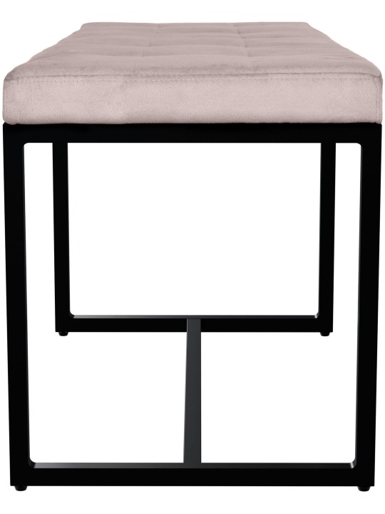 Banco Barci B Terciopelo, gris claro Banco Barci B Terciopelo, gris claro